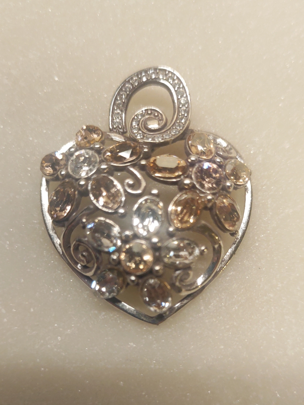 Brighton "Garden Of Dreams" Heart Pendant for Necklace